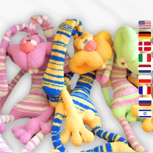 121 Bunny Rabbit Crochet Pattern - Dude Keks Amigurumi Soft Toy PDF in English | Fun & Easy Crochet Designs Pertseva Etsy