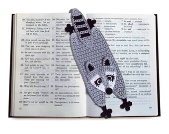 201 Crochet Pattern - Raccoon Applique, Bookmark or decor - Amigurumi PDF file by Zabelina Etsy