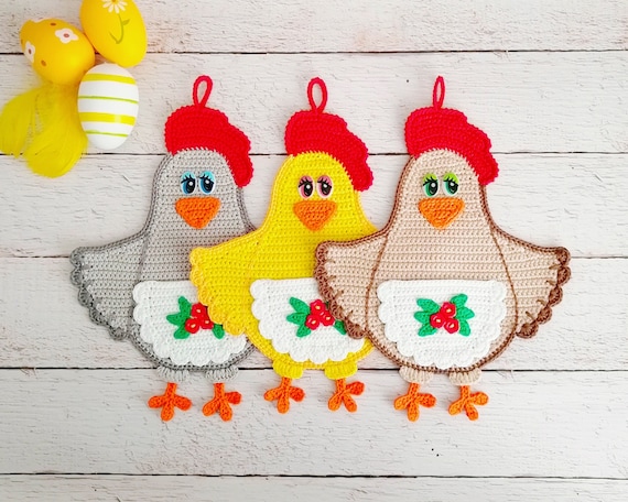 Wonderful DIY Cute Bird Potholder With Template