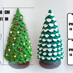 Easy Christmas Tree Crochet Pattern Amigurumi image 4