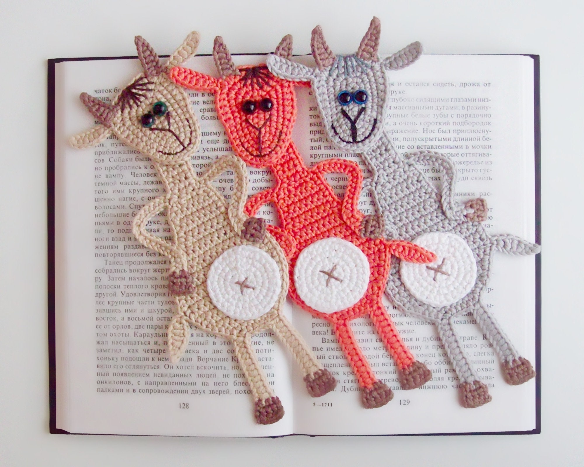 Goat Applique, Bookmark or Decor Crochet Pattern