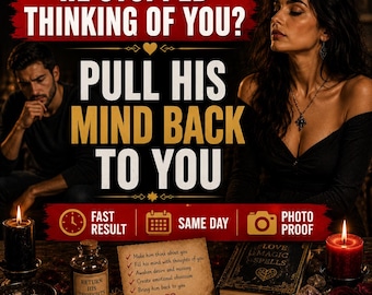 Think of Me Spell | Miss Me, Longing Love Ritual (Same Day Casting)