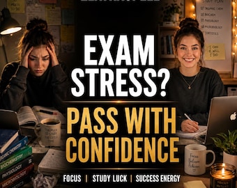 Personalized Exam Success Spell | Study Luck, Confidence, Focus Ritual (Digital Download)