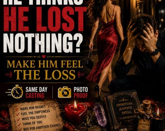Make Him Regret Losing You Spell | Reconciliation Love Ritual (Same Day Casting)