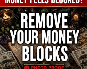 Money Block Removal Spell | Financial Road Opener, Cash Flow, Prosperity Ritual (Same Day Casting)