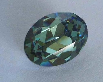 1 SWAROVSKI 4120 Sparkling Oval Crystal Fancy Stone 18mm ERINITE