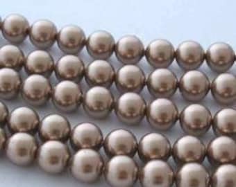 SWAROVSKI Large Hole Crystal Pearl Beads 5811 BRONZE