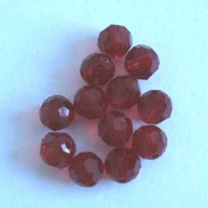 Siam 5000 Dark Red Swarovski Crystal Round Beads, 5mm Bright Red Beads for  Valentine, Pretty Round Swarovski Crystal 9 PCS LEFT 