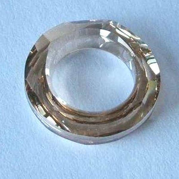 1 cristal de l’anneau cosmique 4139 SWAROVSKI 20mm GOLDEN SHADOW