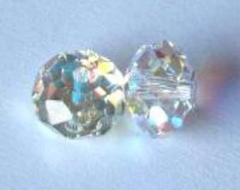 SWAROVSKI 5040 Donut Crystal Beads CRYSTAL AB