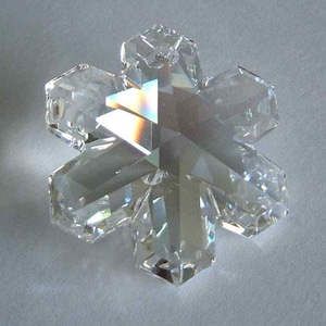 1 SWAROVSKI 6704 SnowFlake Pendant Snow Crystal MOONLIGHT 20mm