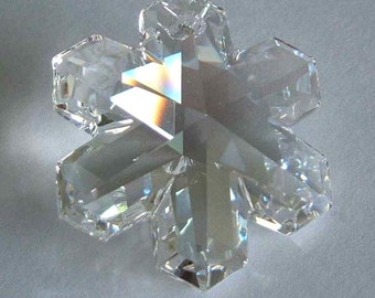 24 SWAROVSKI 6704 SnowFlake 20mm Pendant Snow Crystal MOONLIGHT