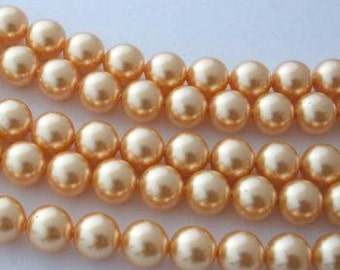 SWAROVSKI Large Hole Crystal Pearl Beads 5811 GOLD