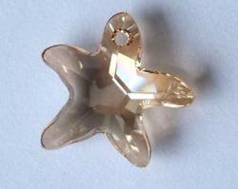 SWAROVSKI 6721 Starfish Crystal GOLDEN SHADOW