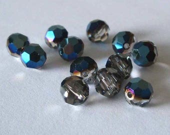 SWAROVSKI Beads 5000 Round METALLIC BLUE