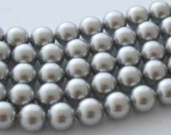 SWAROVSKI Crystal Pearl Beads 5810 LIGHT GREY