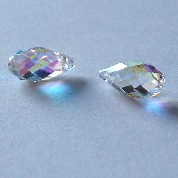 SWAROVSKI 6010 Briolette Crystal Beads CRYSTAL AB