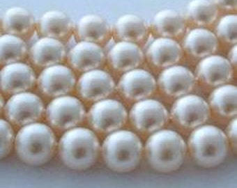 SWAROVSKI Large Hole Crystal Pearl Beads 5811 CREAMROSE