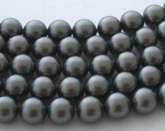 SWAROVSKI Crystal Pearl Beads 5810 DARK GREY