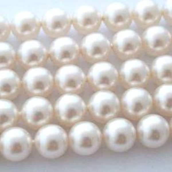 Perline di perle di cristallo SWAROVSKI 5810 BIANCO