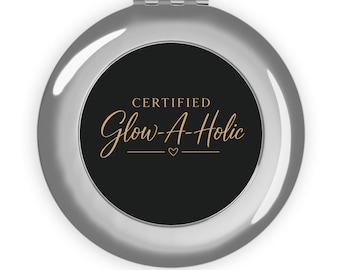 Gecertificeerde compacte compacte reisspiegel Glow-A-Holic | Make-upzakspiegel