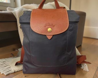 Longchamp Le Pliage mini-rugzak zwarte nylon opvouwbare reistas, lichtgewicht rugzaktas voor dagelijks gebruik voor dames cadeau