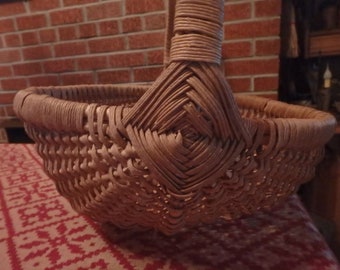 Vintage Handmade Weaved Basket