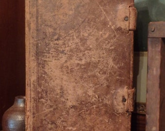 Old Antique Leatherbound German Bible 1834