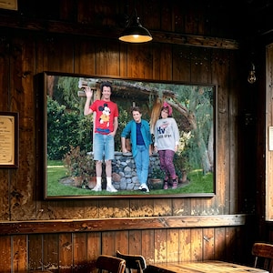 Back to the Future  Marty McFly family disappears disappearing,Horizontal Canvas Poster，Wide Wall Art，House warming Gift