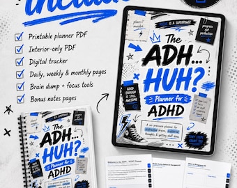 ADH HUH..? PLANNER for the "active" mind
