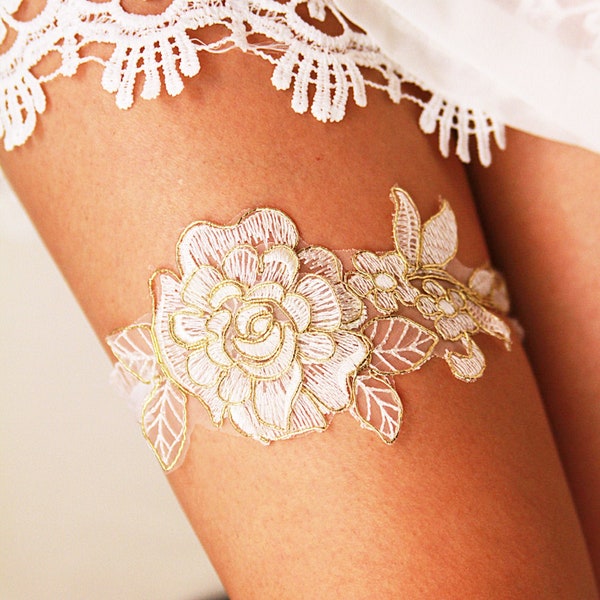 Gold Garter Belt Etsy