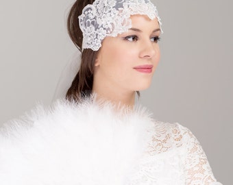 The Priscilla Flower Girl Ivory Headband main image 1
