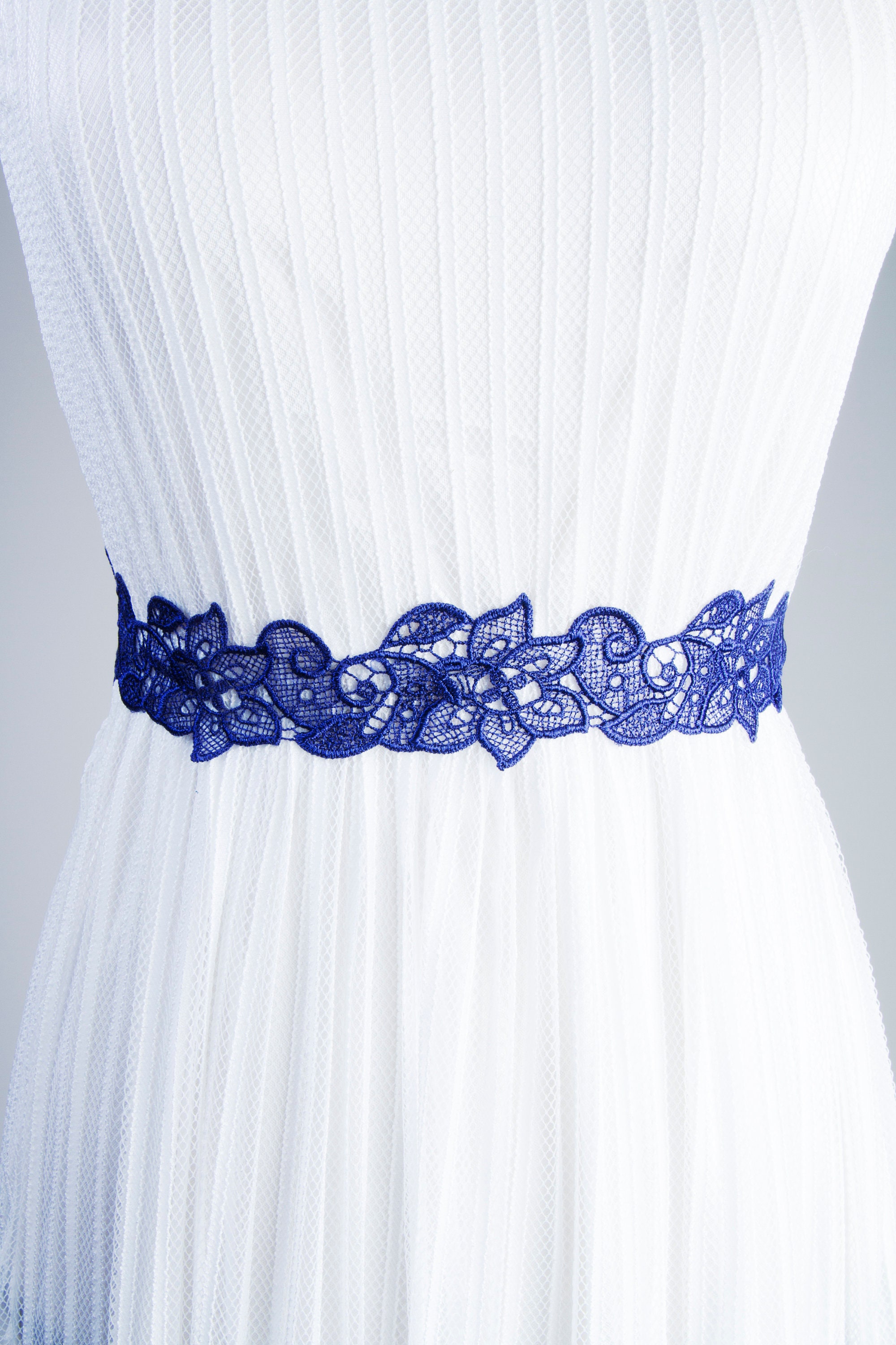 Navy sash belt cheap