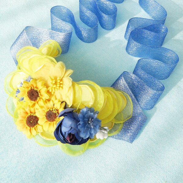 Sunflower Baby Shower Sash Etsy