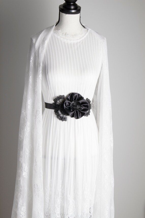 Wedding Sash Belt Black Sash Belt Bridal Lace Sash Belt Etsy
