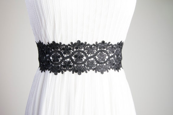black wedding belt