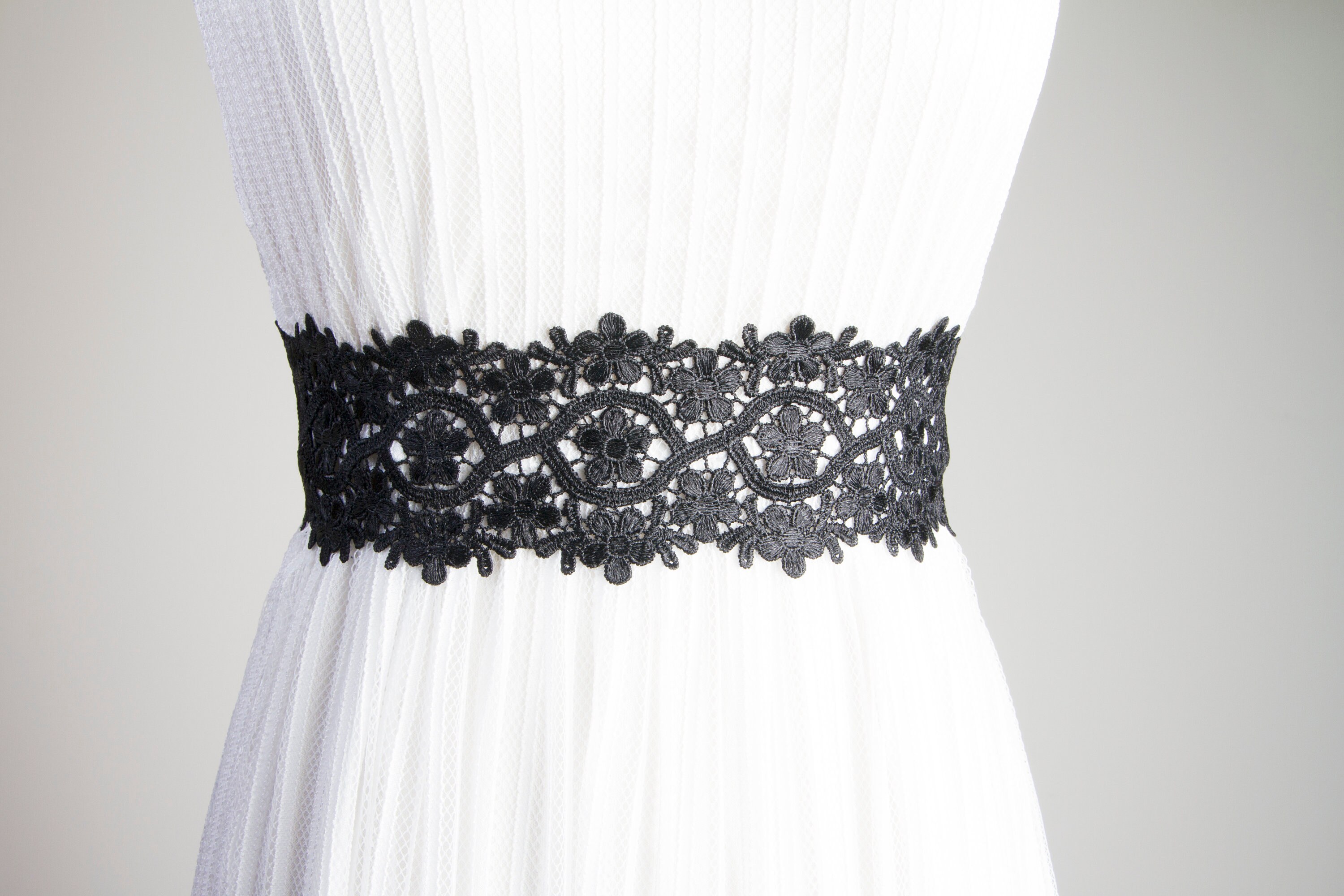 black wedding sash