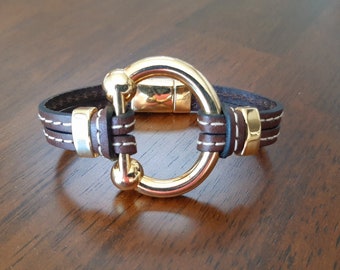 Equestrian bracelet horse jewelry for woman horse gift equestrian chunky bridle bit horse lovers strong magnetic clasp