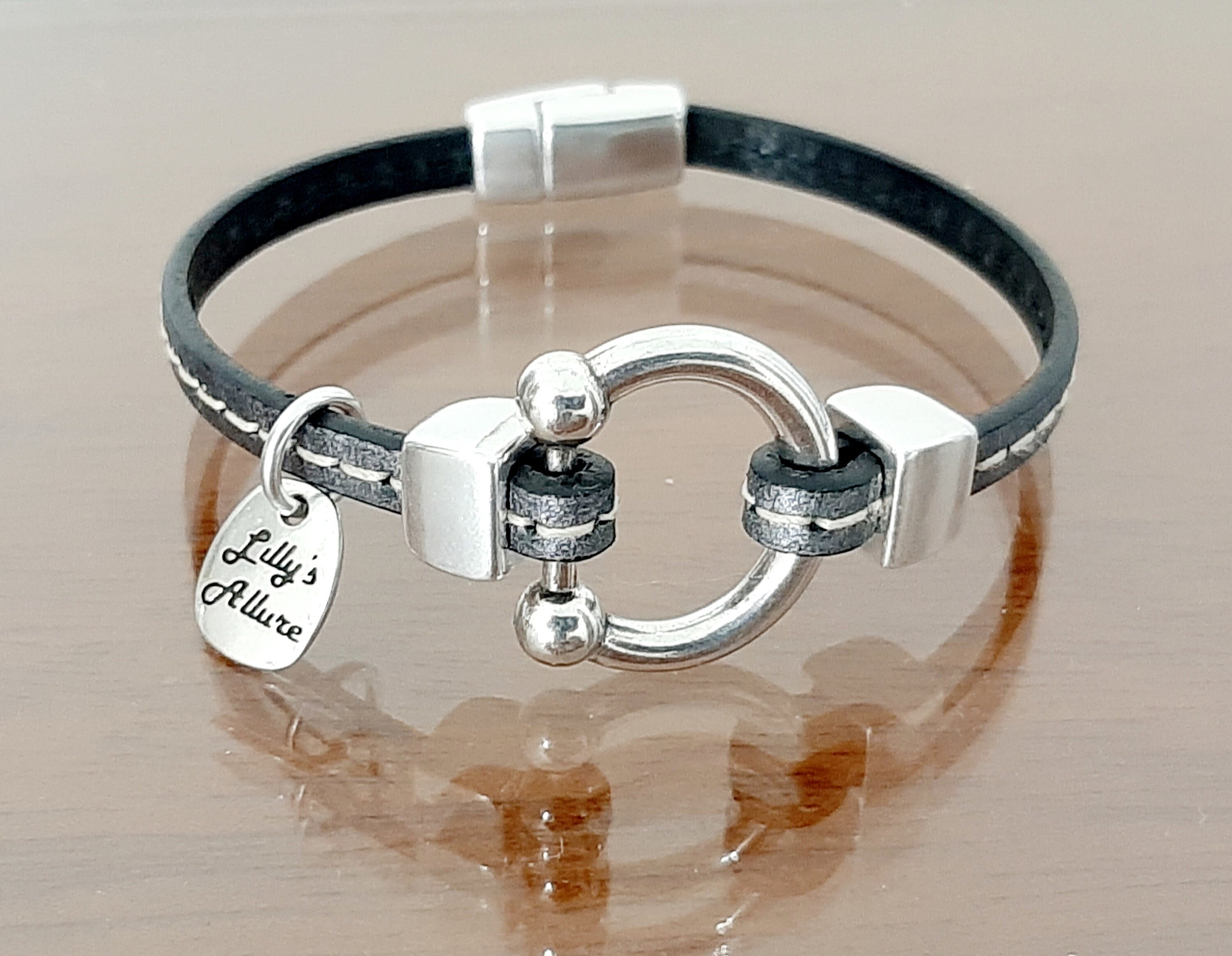 Horse Lover, Equestrian Jewelry, Stainless Steel Cuff