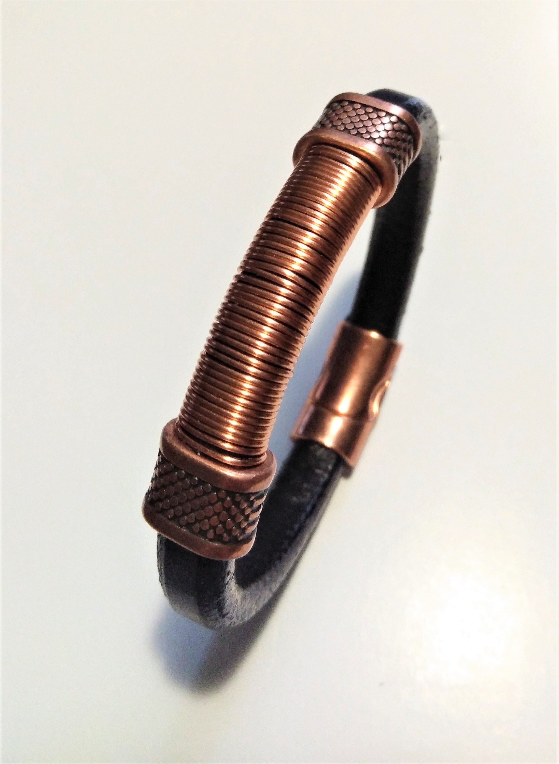 Mens copper bracelet near me Clearance