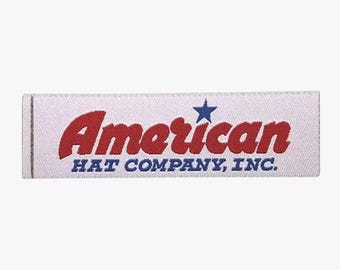 Écusson brodé American Hat Company, badge logo western