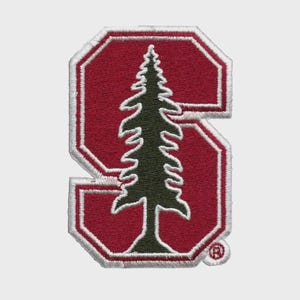 Stanford Cardinal Tree S Embroidered Patch – Red & White College Patch