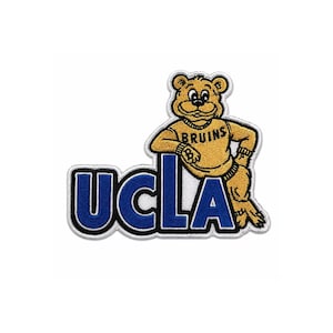 UCLA Bruins Björn Broderad Tygmärke Stryk-på College Maskot Tygmärke