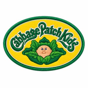 Aufnäher mit Cabbage Patch Kids-Motiv | Retro-Cartoon-Puppen-Aufnäher für Jacken & Taschen