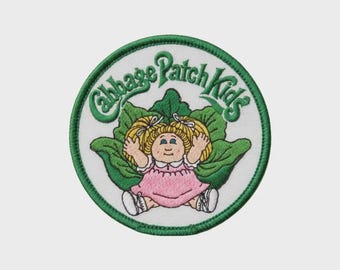 Cabbage Patch Kids Embroidered Patch – Vintage Cartoon Iron-On Accessory