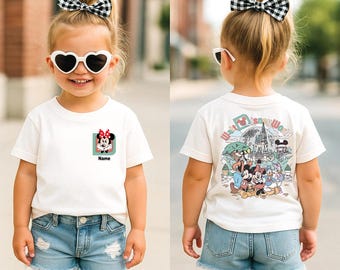Custom Disney Shirts, Matching Family Vacation Tees, Disneyland Trip Shirt, Personalized Name Tee, Cute Mickey Minnie Goofy Pluto Donald Tee
