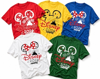 Disney 2026 Shirt, Custom Disney Family Shirts, Disney Trip Shirts, Mickey Minnie Family Vacation Tees, Matching Disney Shirts, Custom Tee