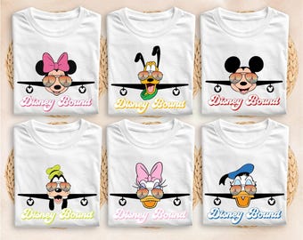 Disney Bound Shirt, Custom Disney Vacation Shirts, Retro Disney Matching Shirts, Disneyland Trip Tee, Mickey Minnie Donald Goofy Pluto Daisy