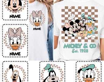 Custom Disney Shirts, Family Vacation Tee, Mickey and Friends Shirt, Mickey Mouse Shirt, Custom Name Shirt, Matching Family T-shirt