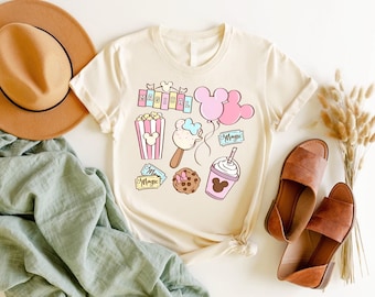 Magical Vacation Shirt, Disney Snacks Shirt, Disneyland Family Trip Tee, Disney Treats Shirt, Mickey Popcorn Cupcake Cookie Shake Balloon